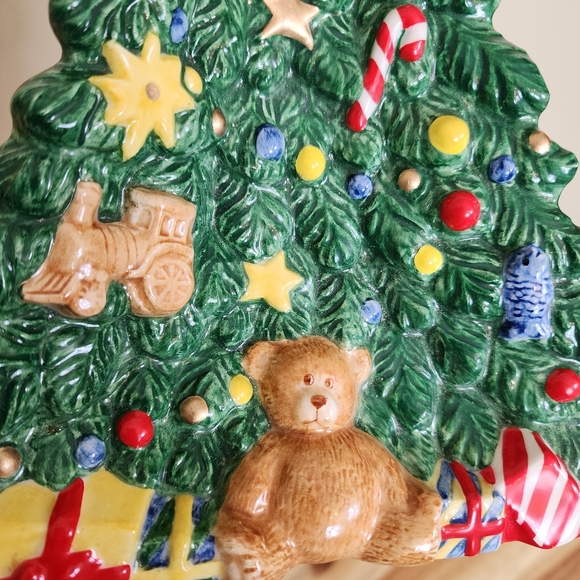 Vintage NIKKO Christmas Tree Shaped Dish Christmas Serving Dish - Picture 4 of 6
